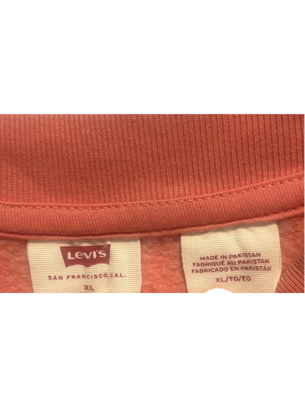 Women's Levi's Coral Floral Logo Sweatshirt XL - Picture 5 of 7